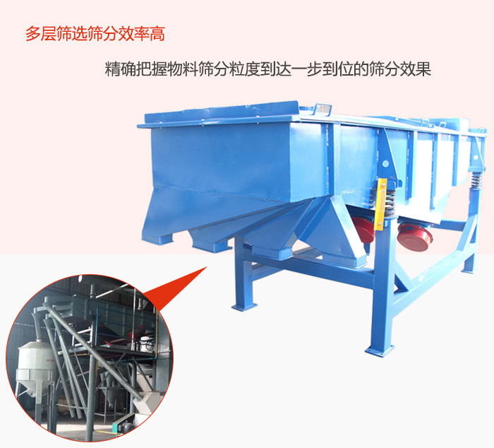 多層篩選篩分更高效，精度把握物料篩分粒度到達一步到位的篩分效果。