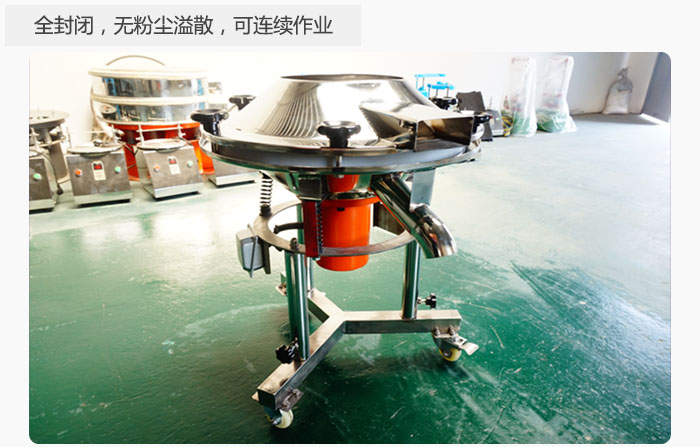 采用全封閉，無(wú)粉塵溢散，可連續(xù)作業(yè)。