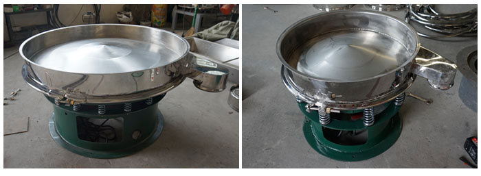 旋振篩底框安裝在振動體上面。